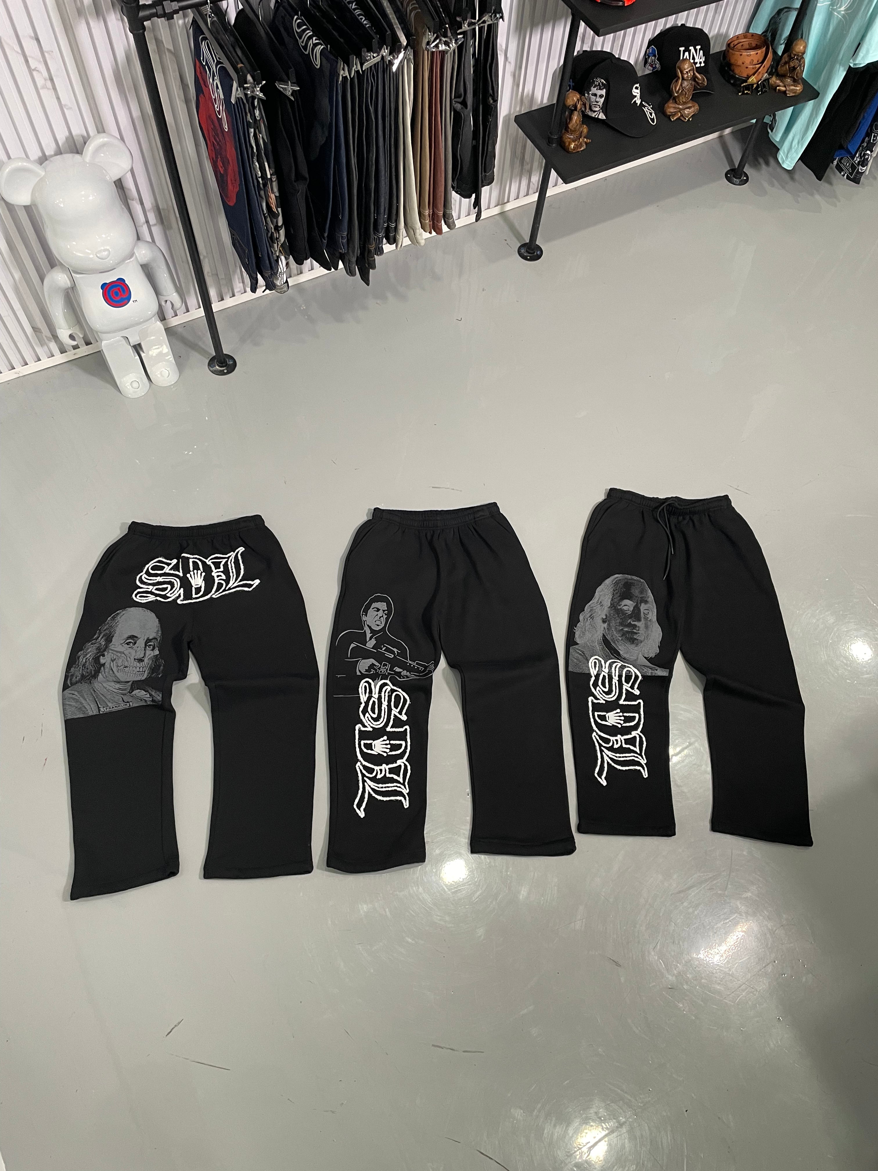 SDL BLK SWEATPANTS